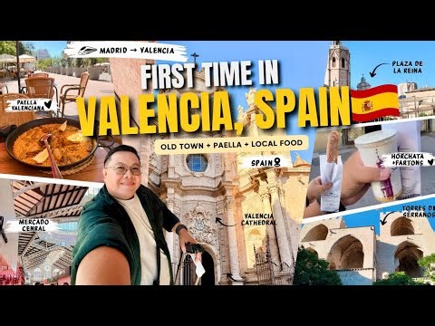 First Time in Valencia, Spain!🇪🇸 | Madrid to Valencia + Old Town, Paella & Mercado Central
