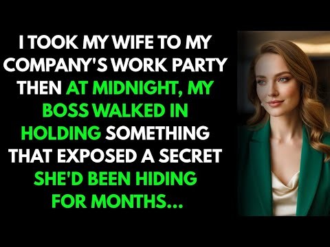 I Took My Wife to My Company's Work Party—Then at Midnight, My Boss Walked In Holding#cheating