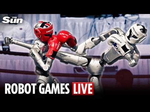 LIVE: World Humanoid Robot Games sees machines battle in weightlifting and obstacle race finals