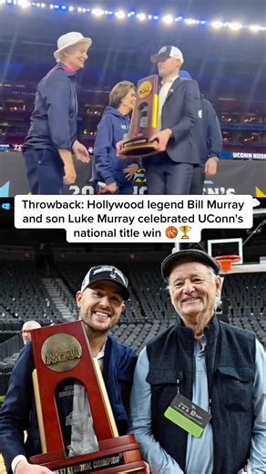 Throwback: Hollywood legend Bill Murray and son Luke Murray celebrated UConn's national title win