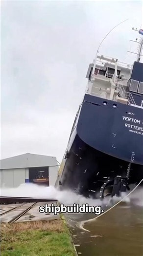 Ship launching technique I #shorts