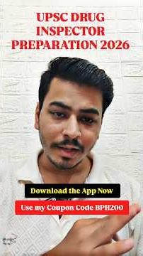UPSC DRUG INSPECTOR PREPARATION | GPAT, PHARMACIST EXAMS PREPARATION #druginspector #pharmacist