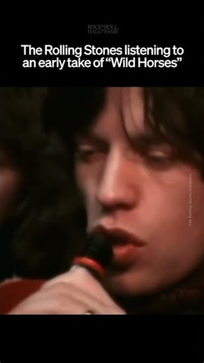 The Rolling Stones Listen to an Early Take of Sticky Fingers' "Wild Horses" (1969)