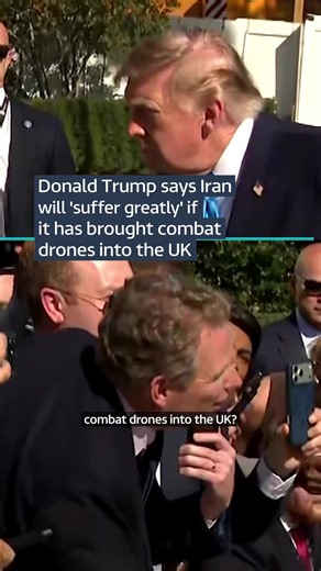 ITV News asked President Trump about the withdrawal of B-1 bombers from RAF Fairford. It follows information from a source familiar with the story that the US feared a drone attack similar to Ukraine’s Operation Spiderweb last year, which destroyed several Russian aircraft. #trump #iran #fairford