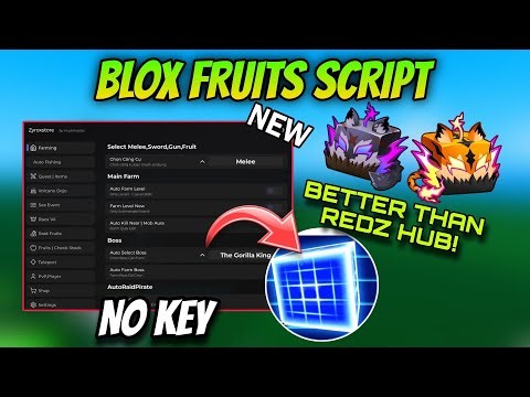 Blox Fruits Script *NO KEY* - Auto Farm, Control Fruit, Sea Events, Race V4, Auto Raid & More!