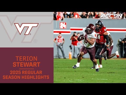 Terion Stewart 2025 Regular Season Highlights | Virginia Tech Running Back