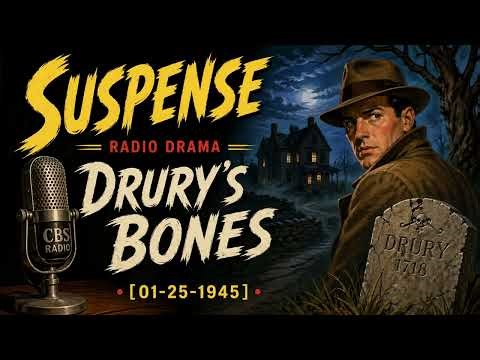 Suspense (Jan 25, 1945) – Drury’s Bones | Classic Old Time Radio Thriller