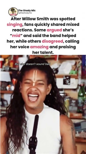 Fans “debate her voice” after Willow Smith’s performance #willowsmith