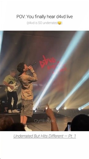 Underrated but hits different 🖤🎶d4vd — Pt. 1 #d4vd #fyp #live