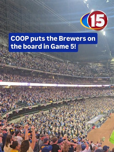 The Brewers strike first in Game 5!