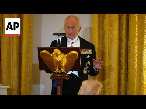 King Charles III presents Trump with WWII submarine 'HMS Trump' bell