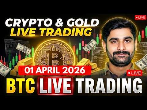 Btc Live Trading & Gold Live Trading | crypto live trading & xauusd Live Trading 01 April 2026 #Gold