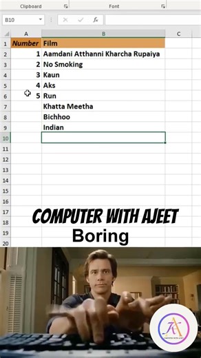 Excel Magic: Stop Manual Typing! 🚀 #Shorts