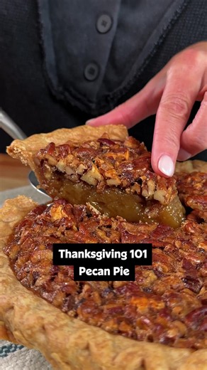 “I’ve made this pie several times and it has always come out just right!” — Allrecipes member Freda ❤️ Most people don't realize just how easy Pecan Pie is to make or how easy it is to bake ahead for holidays and family gatherings. 🍁🥧 Get ahead of the holiday chaos with the recipe below or save this recipe to @myrecipes! ⤵️ Ingredients: 3 large eggs 1 cup white sugar 1 cup light or dark corn syrup 2 tablespoons butter, melted 1 teaspoon vanilla extract 1/4 teaspoon salt 1 1/2 cups pecan halves