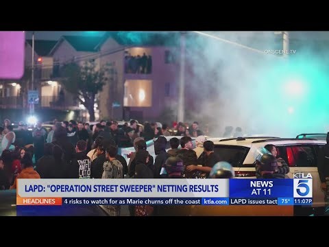 Arrests made by LAPD in a massive street takeover sting