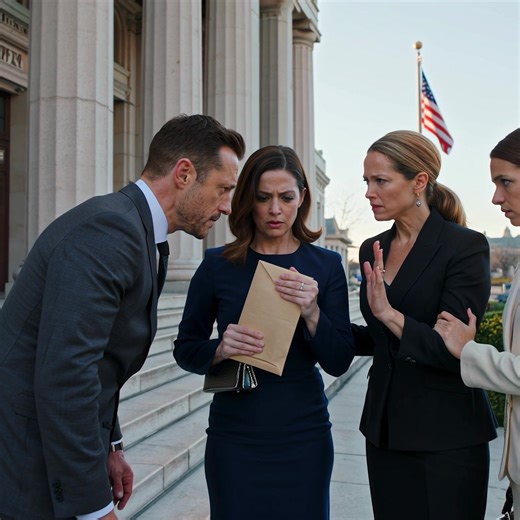 At the county courthouse, my ex sat in a designer suit while his lawyer called me “just a cashier” and acted like my six years of sleepless nights were nothing—until my best friend slid a manila envelope into my shaking hands and whispered, “Now.” The judge opened it under buzzing lights, her expression flickering from bored to stunned, and the woman in the gallery tightened her grip on a designer purse like she already knew what was coming. The manila envelope bit into my palm under the table. 