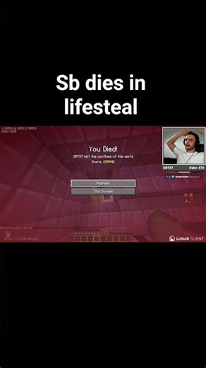 sb died in lifesteal #sb737