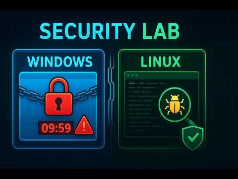 Security Lab: Ransomware and Malware on Windows vs Linux