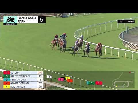 Street Swindler wins Race 5 on Friday, October 2nd at Santa Anita Park