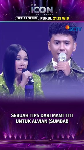 Mami Titi keren banget bisa tau mana yang pas untuk Alvian (Sumba)! 👏😆 Saksikan The Icon Indonesia, setiap hari Senin, pukul 21.15 WIB LIVE hanya di SCTV! The Icon Indonesia, Your Voice, Your Icon! #StealTheSpotlight #ShowYourIconSCTV #TheIconIndonesiaSCTV #SCTVSpesial