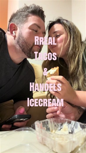 Too many delicious tacos @Rreal Tacos and @Handel’s Ice Cream 🍦 samplers. We ate so good tonight thanks to my handsome hubby #tacos #icecream #atlanta #moving #husbandandwife also someone needs to make a trending sound with my husbands taco order 🌮 🤣