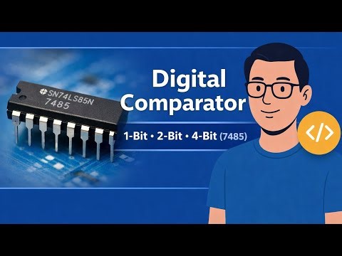 Digital Comparator | 1-Bit, 2-Bit & 4-Bit (7485 IC Explained)
