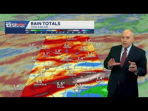 Tracking and timing Alabama's severe weather threat including tornadoes, heavy rain for Wednesday
