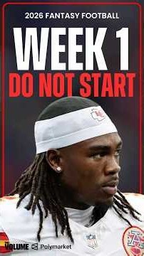 Why We're Out on These Popular Week 1 Starters! | Fantasy Football #shorts