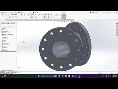 SOLIDWORKS BEGINNER CORNER PIPE TUTORIAL | SWEPE FEATURE | HOLE WIZARD CIRCULAR PATTERN | #2025