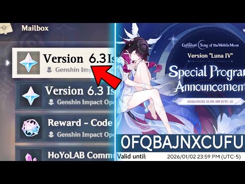 ✅OFFICIAL!! REDEEM CODES for 470 PRIMOGEMS And 6.3 LIVESTREAM DETAILS – Genshin Impact