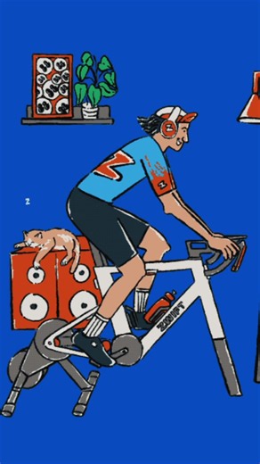 The complete indoor cycling setup. ✴️😌 🎨 Putro Adi Prasetyo #zwiftride #gozwift #indoorcycling