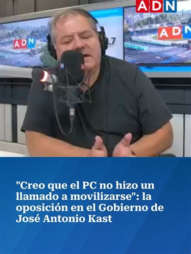 | En ADN Hoy, el secretario general del Frente Amplio, Andrés Couble, se refirió al rol que tendrá la oposición dentro del Gobierno de José Antonio Kast. Además, las declaraciones del Partido Comunista sobre las movilizaciones durante este periodo. #frenteamplio #boric #gabrielboric #fa #kast #joseantoniokast #gobierno #chile #noticias #noticiaschile #entrevista #pc #partidocomunista