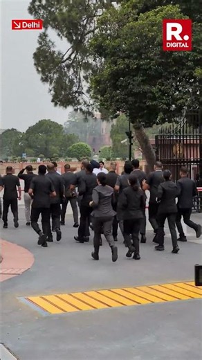 Massive Security Arrangement Outside Parliament As Monsoon Session Continues