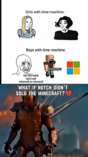 What if Notch Didn't Sold the Minecraft 🥀 #ultra