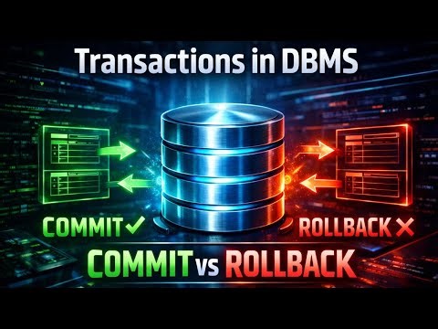 Database Transactions in DBMS || ACID Properties, Commit Rollback, Serializability