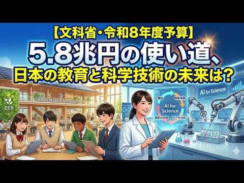 ［解説動画付き］文部科学省予算から読み解く！これからの教育・科学技術と日本の未来