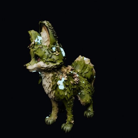Trying to get some effects on the model - while this is moss fox and there isn't any elemental effects, I just wanted to see how a shader might work...Need to get the rigging right, will then have a more lively Wildkin :D