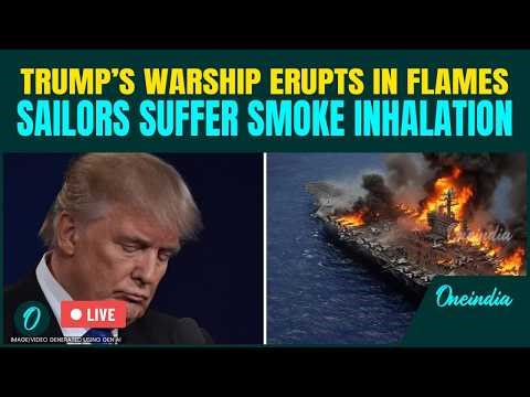 US Warship Under Fire LIVE: Trump’s USS Higgins Erupts in Fire Leaving Three Sailors Wounded at Sea