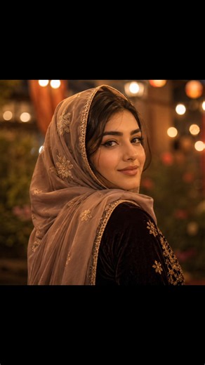این عکس واقعی نیست… اما زیبایی‌اش چرا 😳✨ساخته شده با AI#komail_ai #prompt #modern #Afghangirl