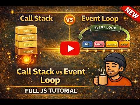 JavaScript Event Loop & Call Stack Explained 🔥 | Full Beginner Guide