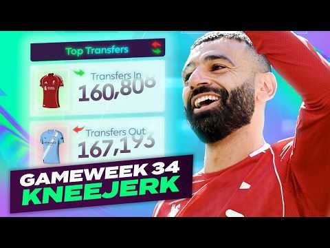 FREE HIT TIME 🔥 | FPL KNEEJERK BLANK GAMEWEEK 34 | Fantasy Premier League Tips 2025/26