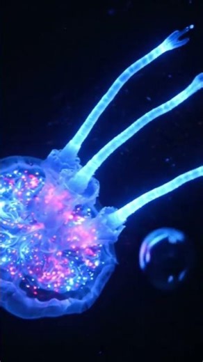 Hypnotic Alien Sea Creature Discovered in the Abyss! 🌊✨ #Shorts