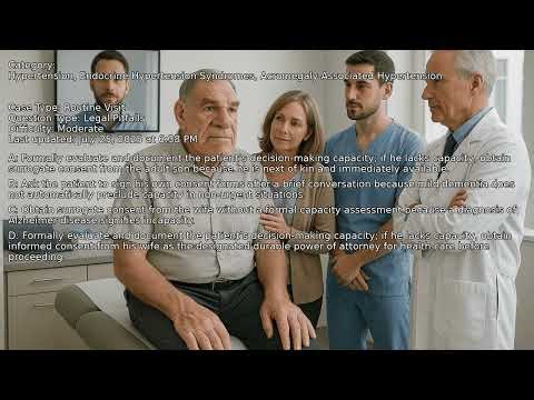 Acromegaly-Associated Hypertension, Endocrine Hypertension Syndromes, Hypertension - Full Vignette w