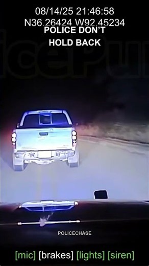 Parole Absconder create DUST SCREEN to flee from Arkansas State Police Trooper's pursuit 🚨 #shorts