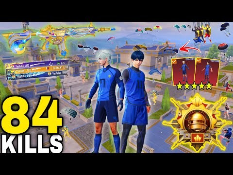 84 KILLS!!😈 IN TWO GAME MY NEW YEAR RECORD w/ BLUE LOCK SET🔥PUBG MOBILE-BGMI