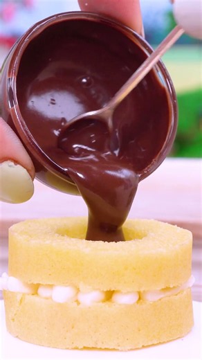 Mini Rainbow Cake Decorating🌈 Satisfying ASMR Mini Cake #shorts #asmr #miniature