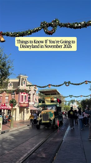 Going to Disneyland in November 2026? 🎄✨ From the start of the holiday season to special entertainment, festive attractions, and important dates, here’s what you’ll want to know before your trip. Save this for your Disneyland plans and send it to someone you’re going with. 🤍 Planning a Disneyland vacation? I’m a Disney Travel Advisor and would love to help you plan your trip. 🏰 #disneyland #christmas #disneychristmas #disneytips #disneytravelplanner