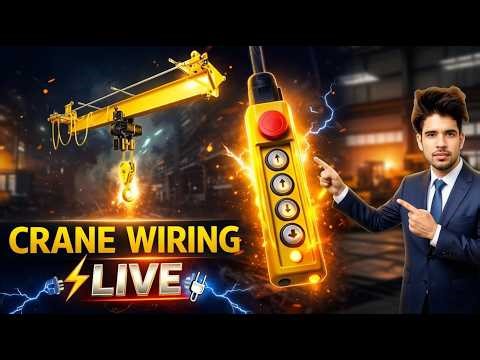 Hoist Crane Power + Remote Wiring 💡 Live Demo