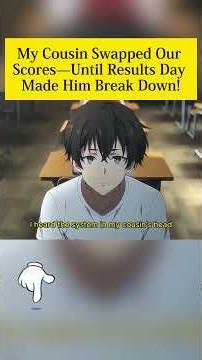 My Cousin Swapped Our Scores—Until Results Day Made Him Break Down!#anime #Manga #animerecap