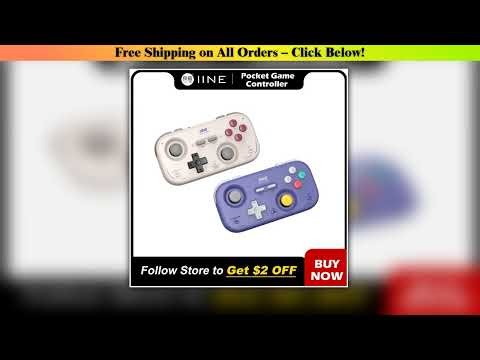 IINE Pocket Retro Game Controller1000Hz Recessed Stick Hall Effect JoysticksPortable Mini Gamepad C